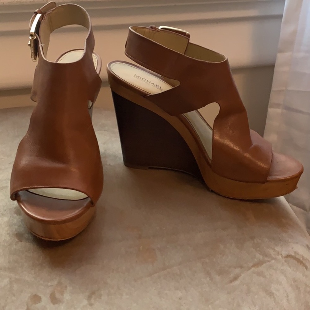 Michael Kors Brown Wedges